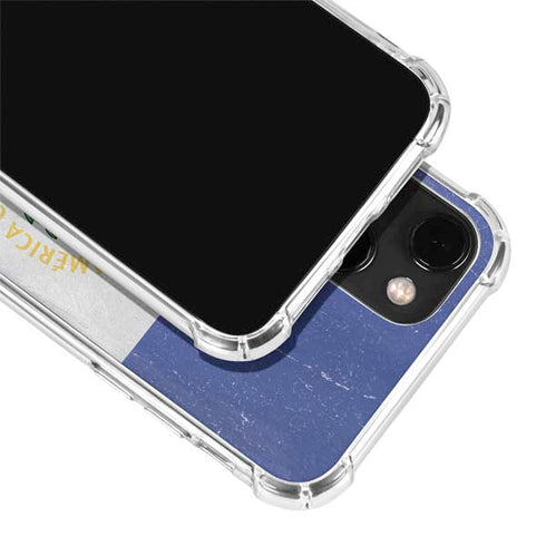 El Salvador Flag Distressed iPhone 14 Clear Case